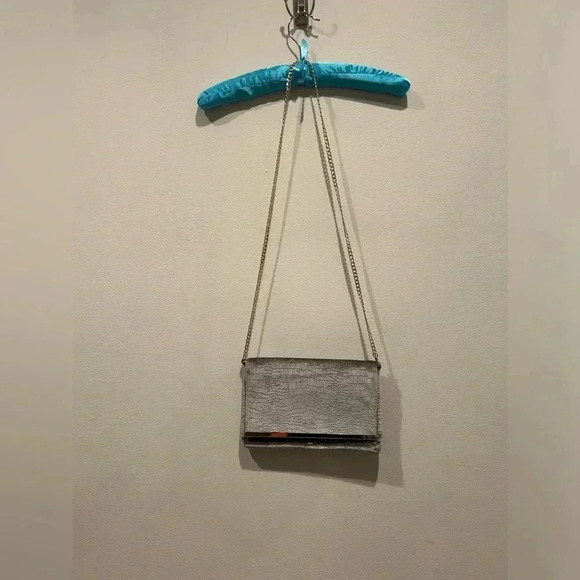 DUNE LONDON Gray Velvet Crossbody Bag - Picture 4 of 7